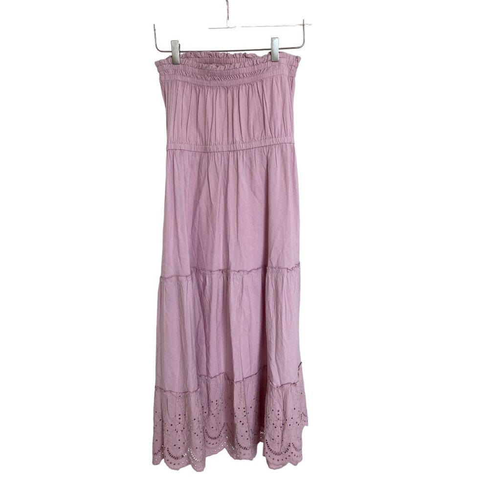 Loft Beach Lavender Eyelet Midi Dress - Picture 4 of 6